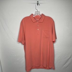 Peter Millar Pink Golf Polo Mens Size L